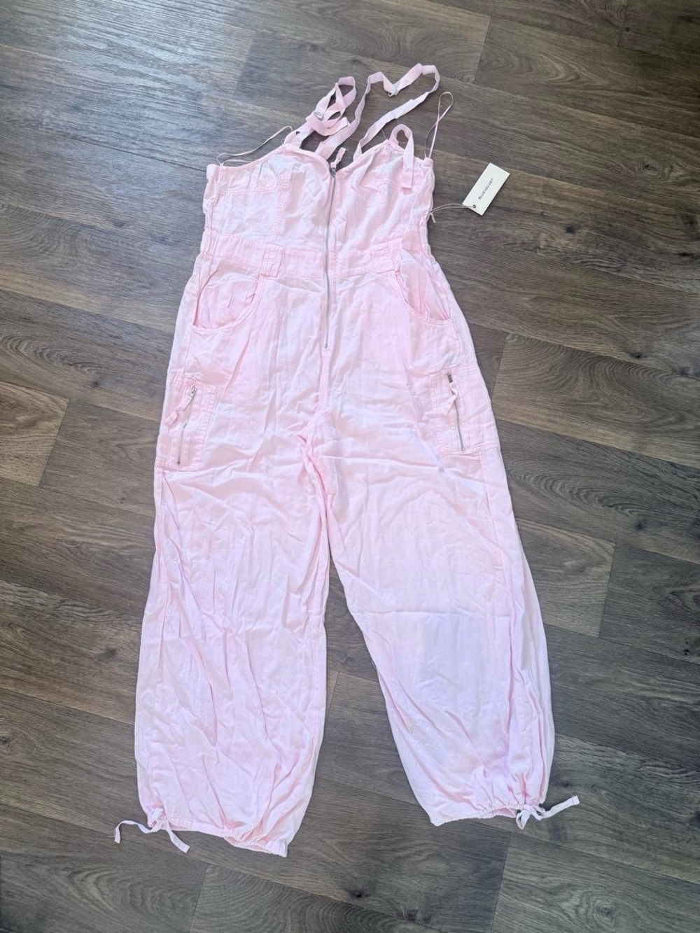 These Three Boutique Light Pink Women's Utility Jumpsuit NWT
